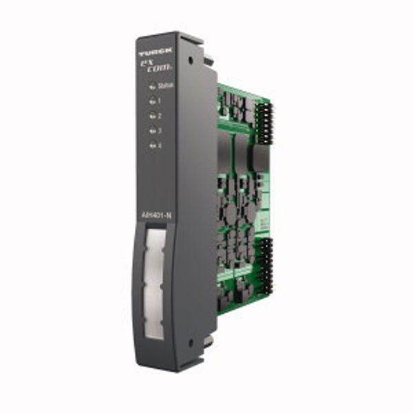 excom I/O System Input Module, Analog, Passive, HART, 4-channel   AIH41-N image 1