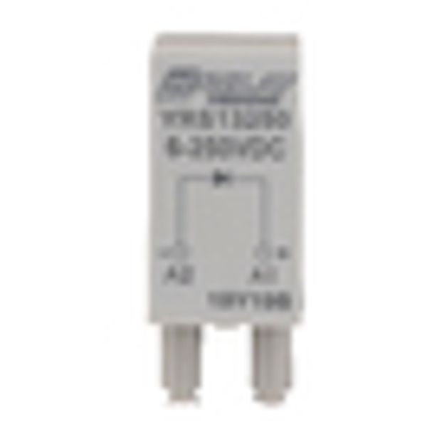 Protection diode module 6-250VDC for S-Relay socket image 2