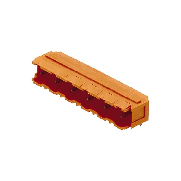 PCB plug-in connector, male header, Dovetails for fixing blocks, THT solder connection, 7.50 mm, Number of poles: 2, 90°, Solder pin length (l): 4.5 mm, tinned, black, Box image 3