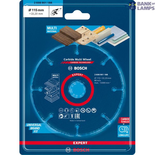 EXPERT Carbide Multi Wheel Cutting Disc 115 mm, 22.23 mm image 2