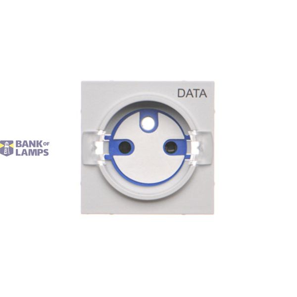 Cover for DATA socket, cover, light gray matt image 1
