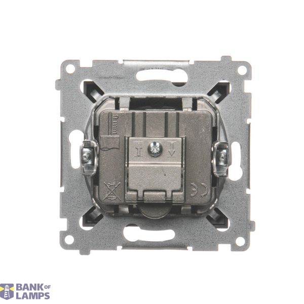 Two gang switch, (module), 16AX, Screw, Bronze matt, metalic image 1
