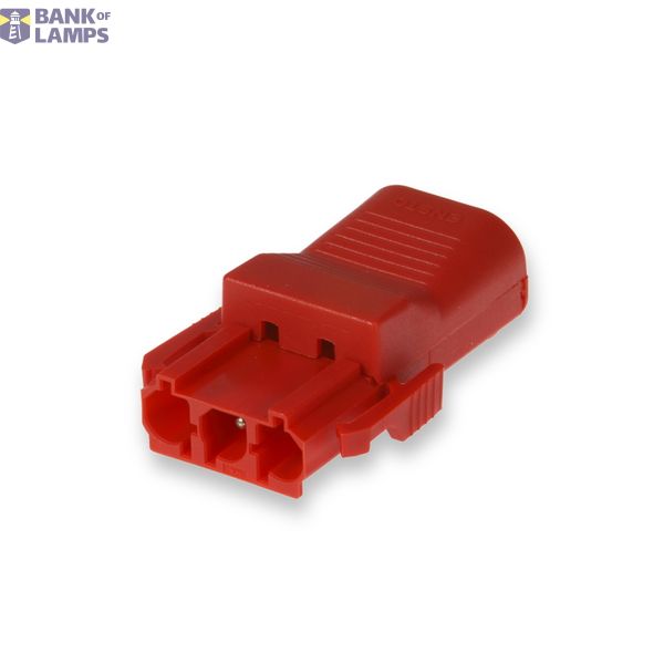 Coupler 3-p plug, str-rel, red image 1