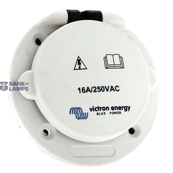 Victron Energy Shore Power Systems Power Inlet Polyamid with cover 16A/250Vac (2p/3w) image 1