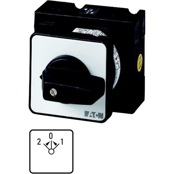 T0-3-15394/E Universal control switches, T0, 20 A, flush mounting, 3 contact unit(s), Contacts: 6, Spring-return from positions 1 and 2, 45 °, momentary, 2>0 image 5