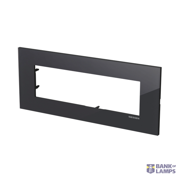 Frame - 1-gang / 7-modules - Niessen logo - Tacteo Black image 2