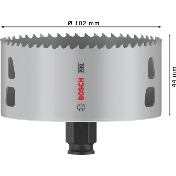 PRO Multi Material PC Plus Hole Saw, 102 mm, 4 pcs image 3