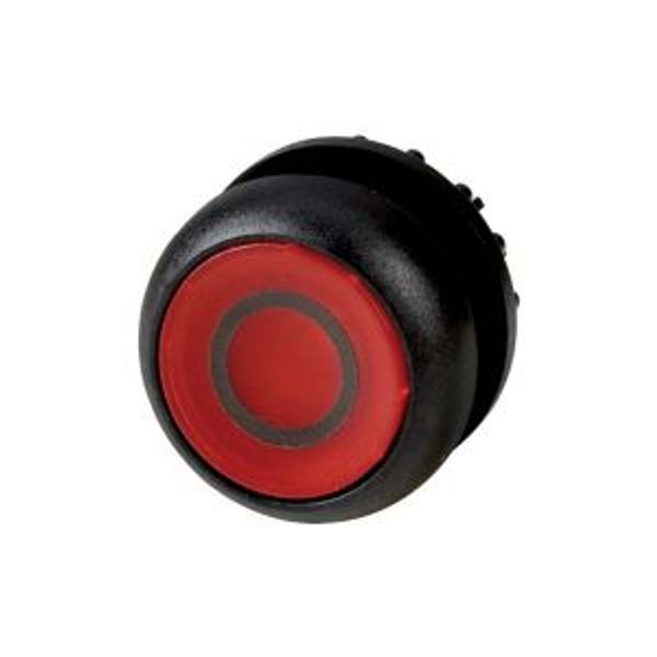 M22S-DRL-R-X0 Illuminated pushbutton actuator, RMQ-Titan, Flush, maintained, red, inscribed, Bezel: black image 2