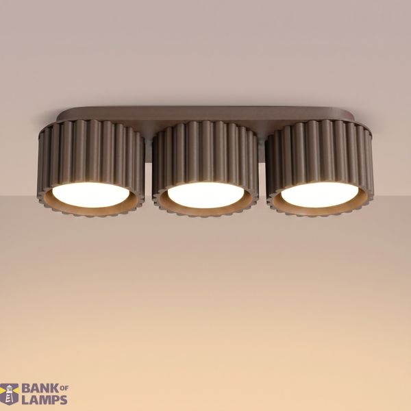 Ceiling lamp AURA 3 brown Gx53 image 2