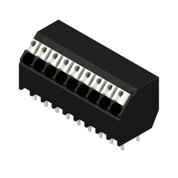 Printed circuit board terminals, 3.50 mm, Number of poles: 9, 135°, Solder pin length (l): 3.5 mm, black, PUSH IN with actuator, Clamping range, max. : 1.5 mm², Tube image 2