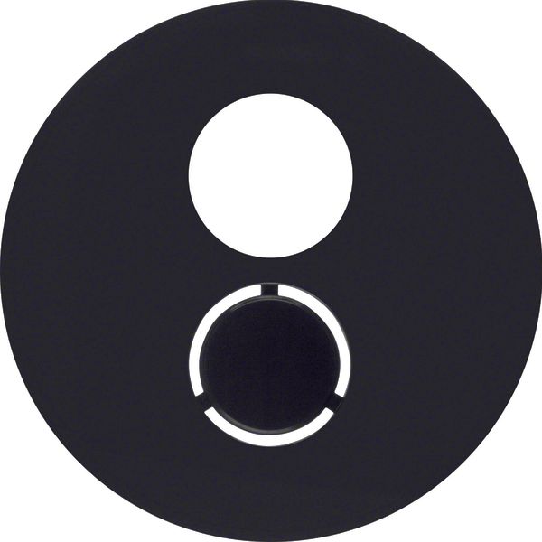 Centre plate for loudspeaker soc. out., R.1/R.3, black glossy image 1