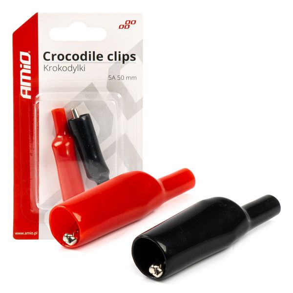 Crocodile clips 2 pcs 5A 50mm image 1