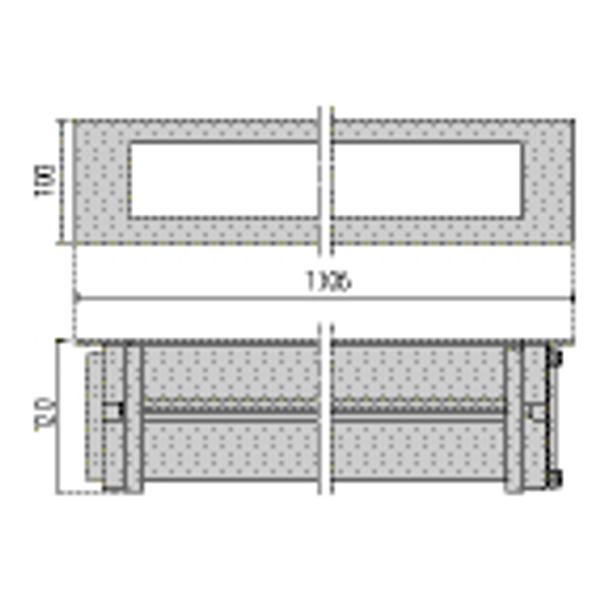 STRIP SQ INGR.L1300 33W A2/M30 830 DALI image 6