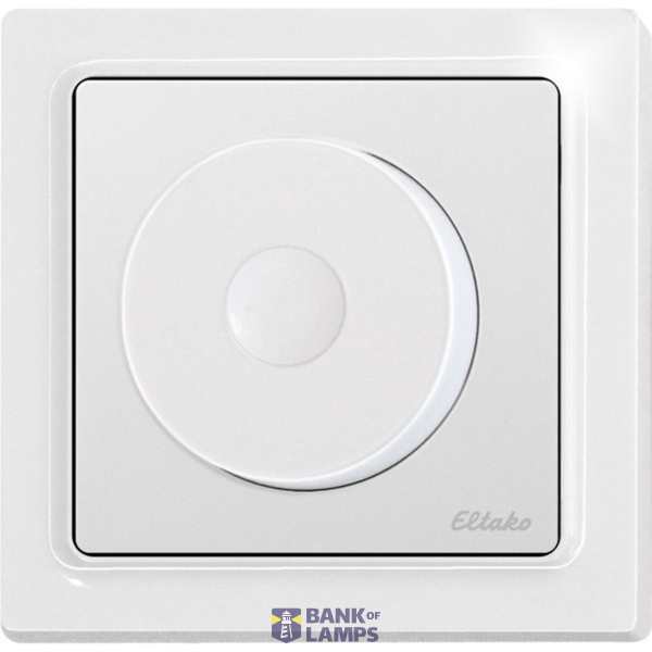 Wireless rotary switch in E-Design55, polar white mat image 1