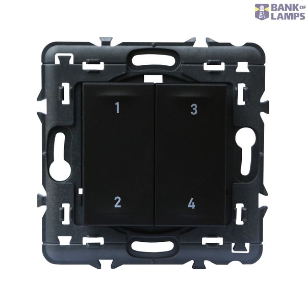 WIRELESS BATTERYLESS CONTROL 4 SCENES VALENA NEXT BLACK (CT à 24 C62) image 2