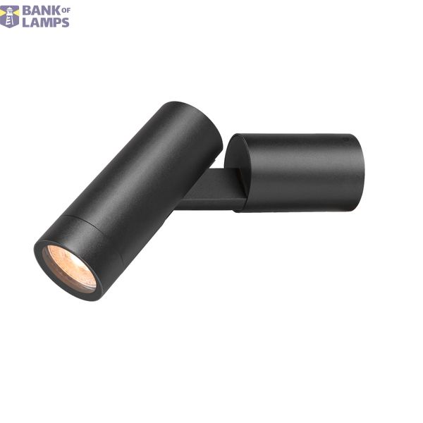 S-TUBE, wall-mounted light, round, GU10, 1x max. 10 W, black image 1