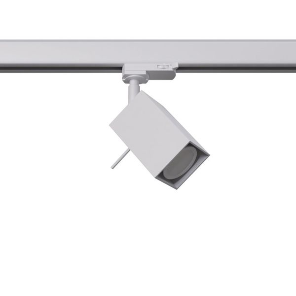 TRACK LAMP 3 PHASE MOVABLE MERIDA WHITE GU10 4000K 7W 530LM image 1