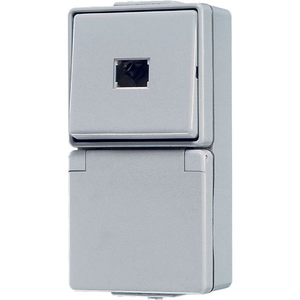 Combination SCHUKO® socket / push-button 671W image 2