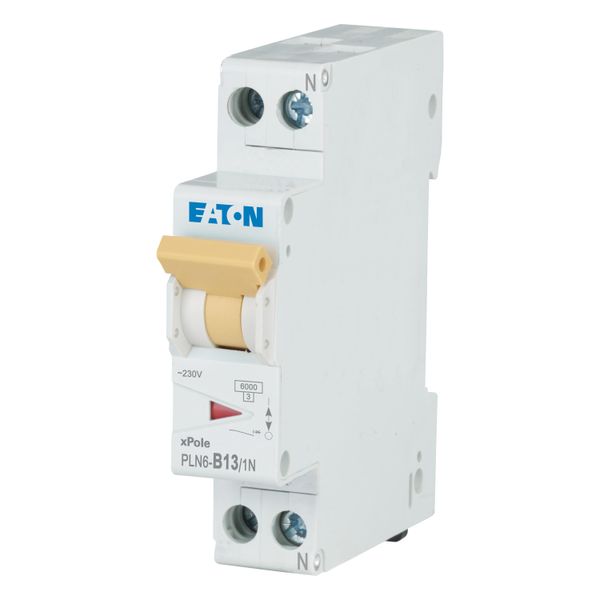 Miniature circuit breaker (MCB), 13 A, 1p+N, characteristic: B image 6