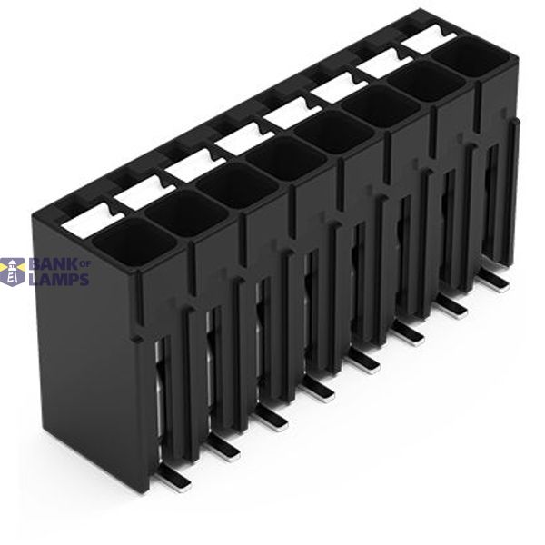 SMD PCB terminal block push-button 1.5 mm² black image 1