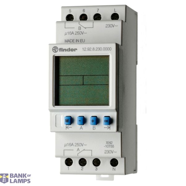 Dig.Time Switch 35,8mm.2CO 16A/230VAC/weekly pr.AstroPC (12.92.8.230.0090) image 1