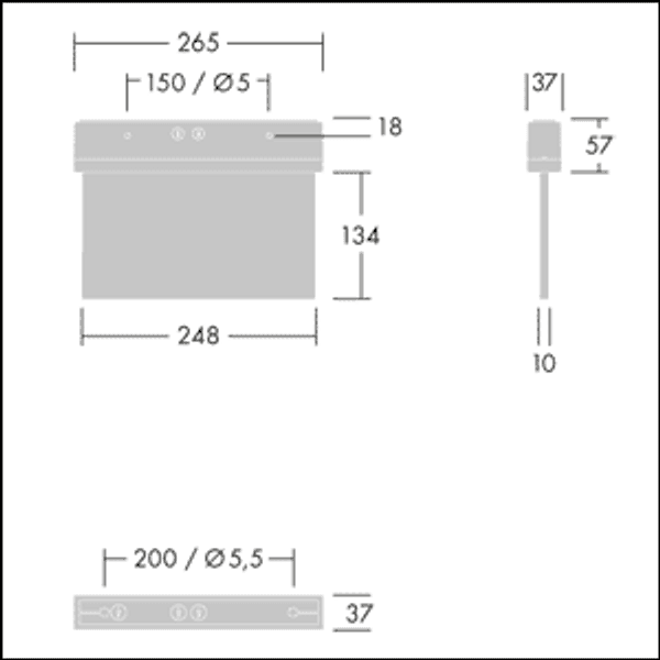 VOYAGER STYLE 115 MS E3T-S SM-S WH - Escape sign luminaire image 3