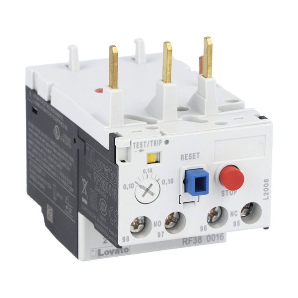 Motor protection relay, phase failure/single-phase sensitive. Three-pole (three-phase), manual or automatic resetting. Direct mounting on BF09 - BF38 contactors, 20...25A image 1