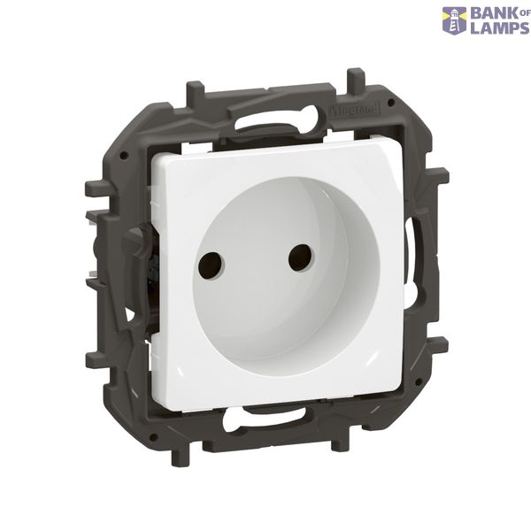 PRISE 2P BV ECLIPS BLANC image 1