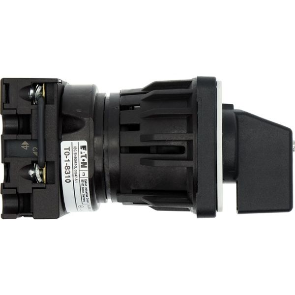 T0-1-8310/EZ Step switches, T0, 20 A, centre mounting, 1 contact unit(s), Contacts: 2, 45 °, maintained, With 0 (Off) position, 0-2, Design number 8310 image 8