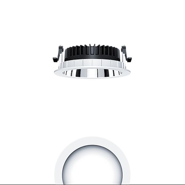 PANOS R R150 2k-830 LDO L AL WH - LED ceiling-recessed luminaire image 1