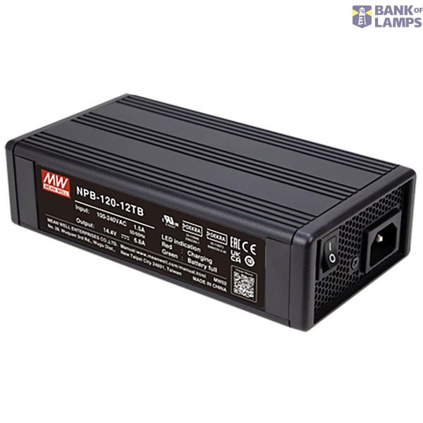 Mean Well lead battery charger NPB-120-12TB 12 V charging current (max.) 6.8 A image 1