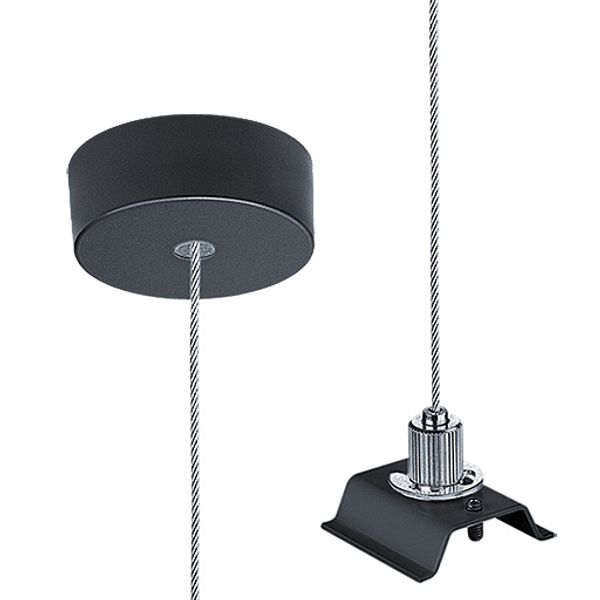 SLOIN slim ASI2 E-L BK/BK - Cord suspension incl. ceiling rose image 1