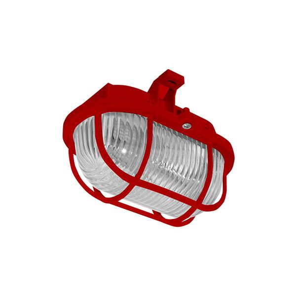 OVAL 60 Red plastic image 1