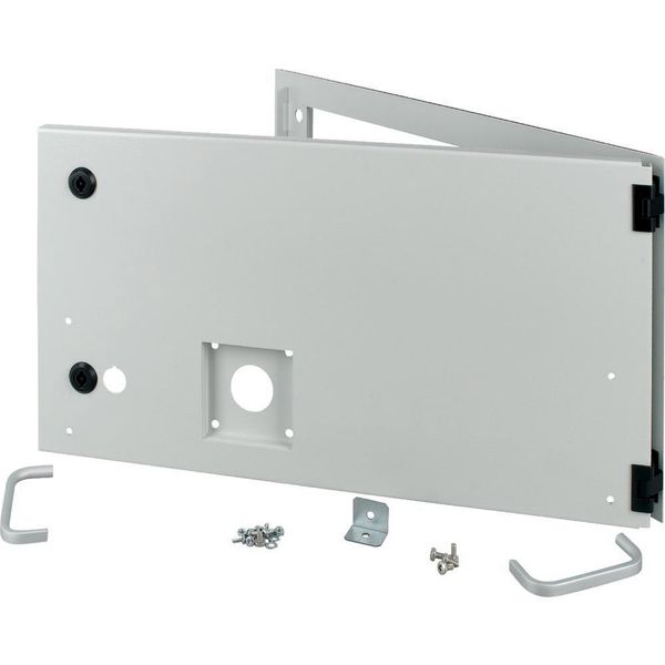 XMW1206CDC-NZM Opening metal front plate for drawer, NZM, closed, H=300mm, IP55, grey image 5