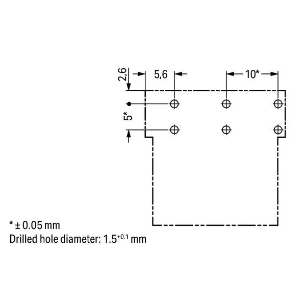 Socket for PCBs angled 3-pole light green image 3