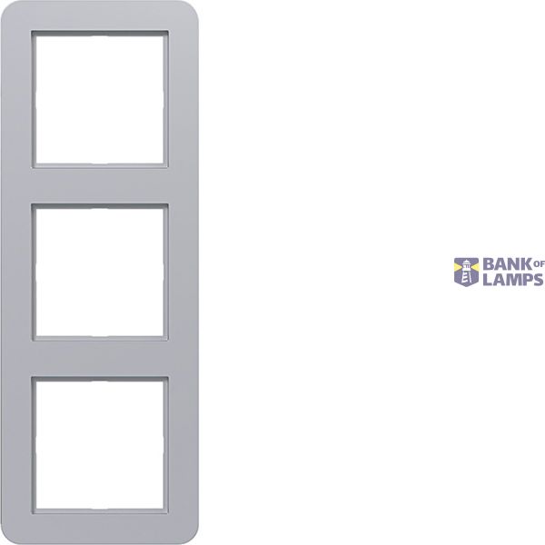 Triple cover frame, C.1, titanium image 1