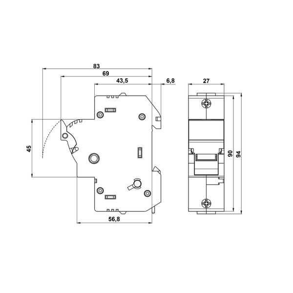 Fuse Carrier 1-pole, 50A, 14x51 image 4