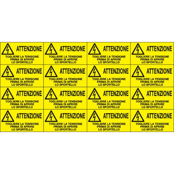 Adhesive label - Dimensions: 330 x 170 mm image 1