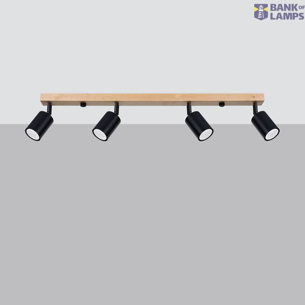 CEILING LAMP VERDO 4 BLACK GU10 4X10W IP20 image 7
