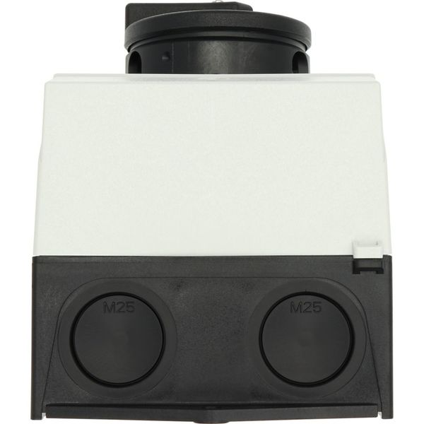 T3-4-8344/I2/SVB-SW Main switch, T3, 32 A, surface mounting, 4 contact unit(s), 8-pole, STOP function, With black rotary handle and locking ring, Lockable in the 0 (Off) image 23