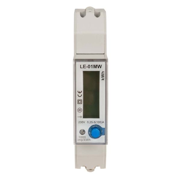 Electricity meter - single-phase, RS-485, LCD, 100A, network parameter recording; energy measurement in 4 tariff zones; LE-01MW image 2