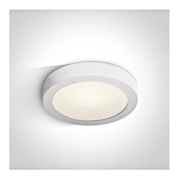 62115F/W/V WHITE PLAFO 15W CCTV IP40 230V image 1