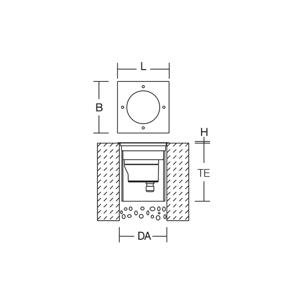 Terra Edelstahl 245, 26 W, 2000 lm, 830, inox, on/off In-ground lumina image 4
