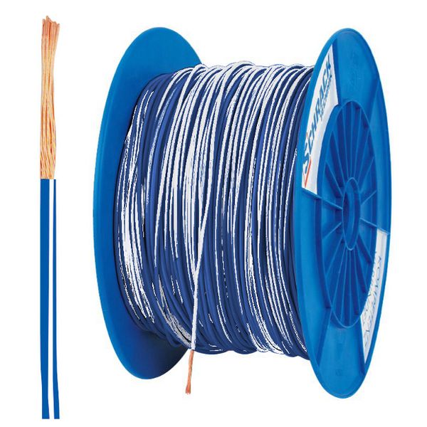 PVC Insulated Single Core Wire H05V-K 0.75mmý, bl/wt (coil) (The price is shown without markup on metals. Request a quote for accurate information) image 1
