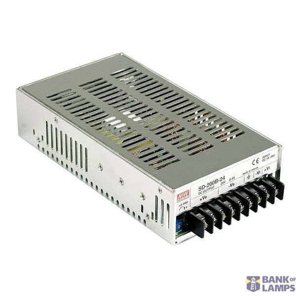 SD-200B-24 DC/DC Converter 19-36V:24V 8.4A 201W, MEAN WELL image 1