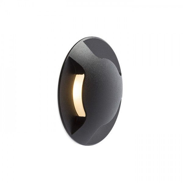 KICK III recessed black 230V LED 3W IP54 3000K image 1