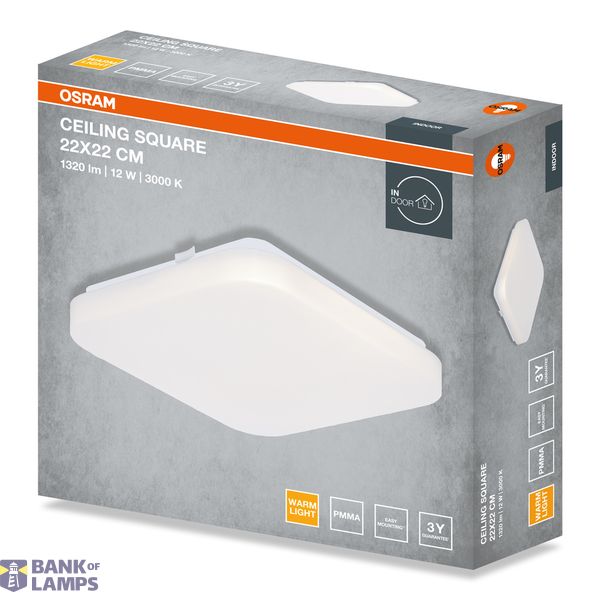 CEILING SQUARE 12W 830 IP20 OSRAM image 2