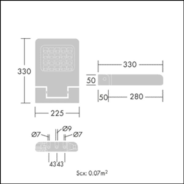 OLSYS1 18L70 730 CL1 AREA A/S - LED area floodlighting image 3