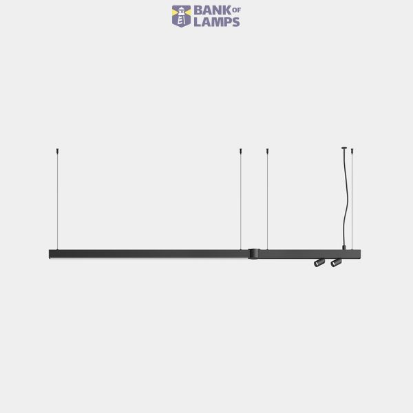 Lineal lighting system Apex Lineal Pendant 1595mm 2 Spots 30mm 18W LED warm-white 2700K CRI 90 ON-OFF White IP20 1770lm image 1