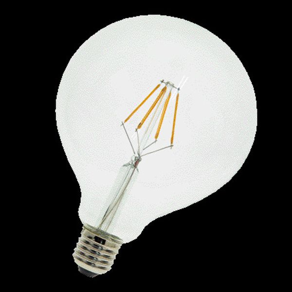 LED Filament G125 E27 240V 4W 2700K CL Dimm image 2